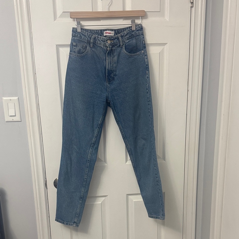 15. Zara High Rise Blue Jeans